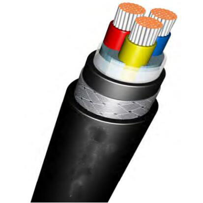 XLPE insulated PVC sheath marine power cable