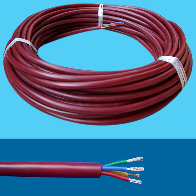 Silicone rubber multi-core high temperature cable