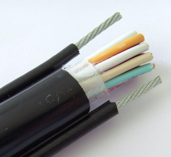 PVC sheathed driving control flat cable with wire rope