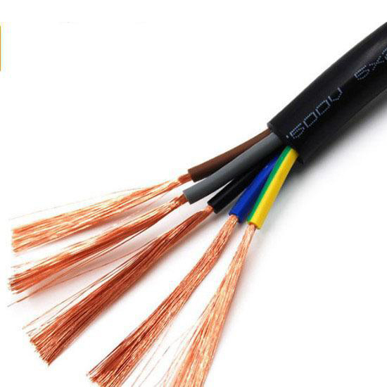 Multicore flexible cross-linked halogen-free Polyolefin-Copolymer heat resistant cable