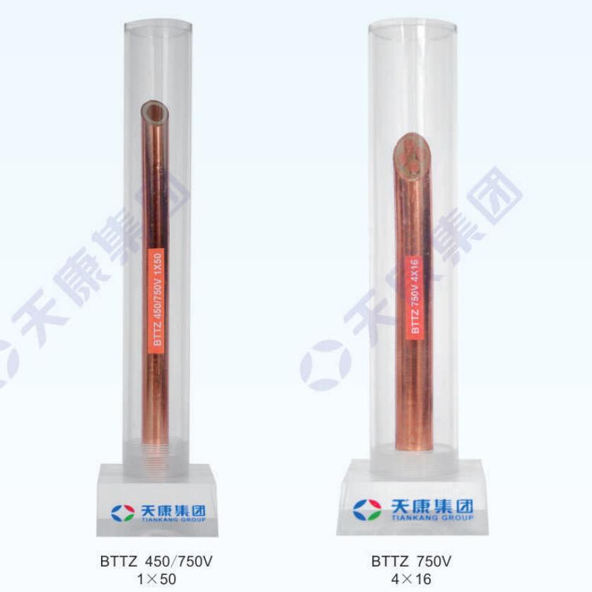 750V copper sheathed copper conductor mineral insulated cable BTTZ