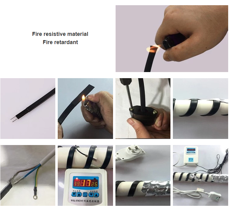 220V PVC self regulating heating cable snow melting cable