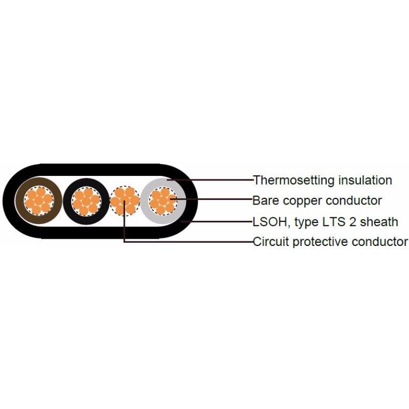 Grey flat cable